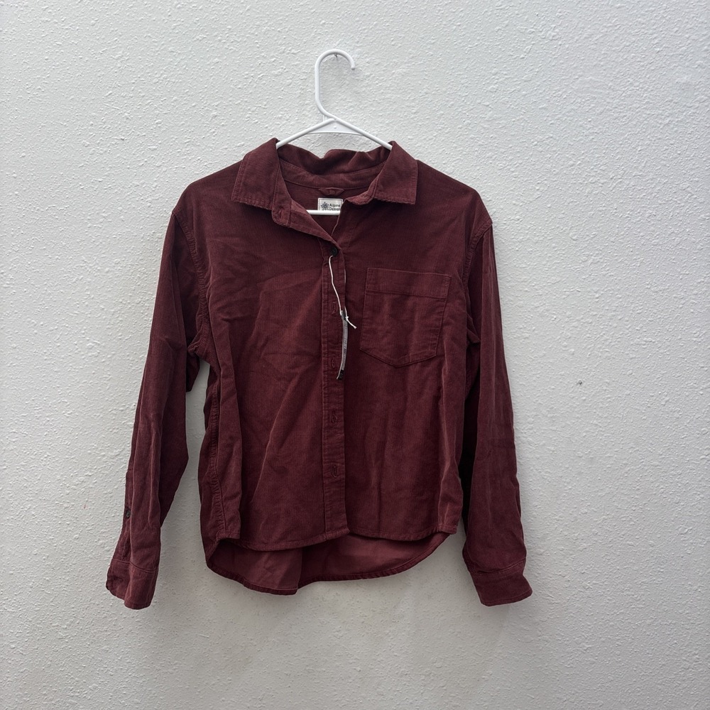 Alpine Design NWT Women's Cord Shirt in Maroon S